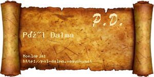 Pál Dalma névjegykártya